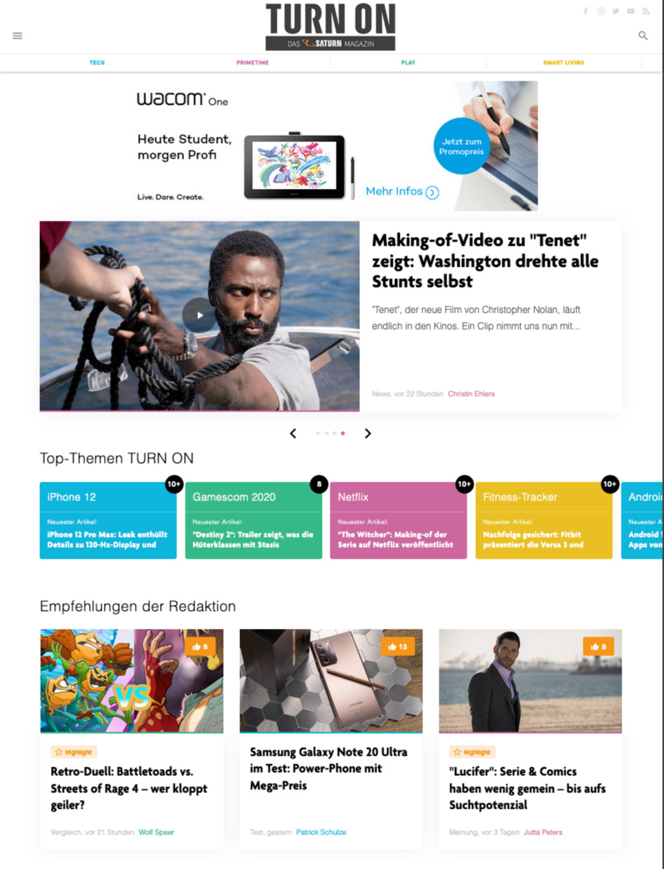 TURN ON, das Technik-Magazin von SATURN, wird von Content Fleet konzepiert und produziert
