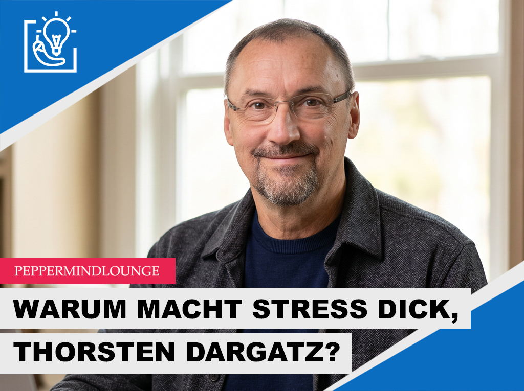 Thorsten Dargatz erklärt in der PepperMindlounge, warum Stress dick macht
